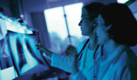 Examining xrays picture