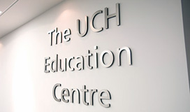 The UCH Education Centre signage